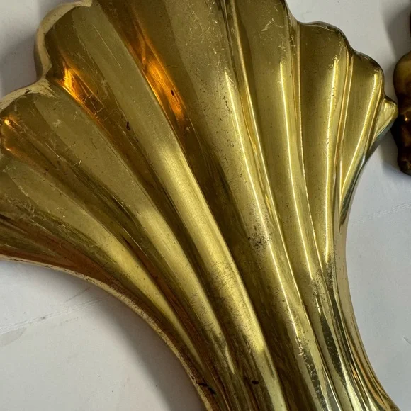 2 PartyLite Vintage Hollywood Regency Art Deco brass wall sconces. - Picture 6 of 6